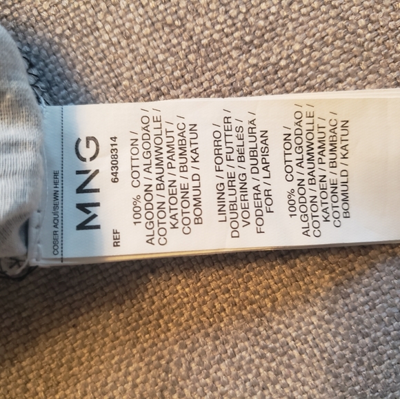 Mango 100% Cotton Pointelle Black Skirt - Picture 6 of 6